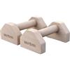 GORILLA SPORTS® Parallele Calisthenics - Antiscivolo, Max 300kg, con Borsa, in Legno - Barre Parallele Basse, Maniglie per Flessioni a Terra, Push up Bar, Parallettes, Attrezzatura Fitness
