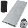 COSTWAY Materasso da Campeggio Impermeabile in Memory Foam, Materassino Portatile con Borsa di Trasporto, Base Antiscivolo, Componibile ed Ergonomico, 183 x 62,5 x 6,5cm (Grigio)