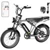 RCB 20'' Bici Elettrica, Mountain Bike elettrica per Adulti, Commute E-bike con Batteria rimovibile 48V 15 Ah, Autonomia 35-90 km