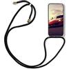 SNCLET Case per Motorola Moto E7i Power Silicone TPU Bumper Custodia con Cordino Cover Sottile Morbido Shockproof Transparent Coperture Cordino Regolabile Custodia per Motorola Moto E7i Power,Nero