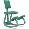Varier Variable Plus Monocromo Grotto Sedia Ergonomica Kneeling Posturale con Schienale Home Office 10 Anni Garanzia