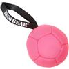 DINGO GEAR WWW.DINGOGEAR.COM 1977 Dingo Gear Ball con passante riempito in pelle ecologica, diametro di 13 cm, giocattolo per cani, palla per addestramento del cane, divertimento per cani rosa S02682