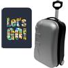 WELL HOME MOBILIARIO & DECORACIÓN Valigia Trolley 20 Cabina con custodia protettiva Let´s go, multicolore, Valigia Trolley 20'' con custodia protettiva