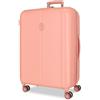 El Potro Vera Valigia media rosa, 49 x 70 x 28 cm, rigida 4,14 kg, chiusura TSA ABS 4,14 kg, 81 L, estensibile, Rosa, Taglia unica, Valigia media