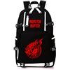 WANHONGYUE Monster Hunter MH Gioco Laptop Backpack Borsa da Scuola Zaino Studente Zaini Casual Viaggio Zainetto Nero-3