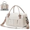 SEAFEW Borsa da Viaggio Bagaglio a Mano 40x20x25 Ryanair Borsone da Viaggio Borsa Sportiva Borsone da Palestra Borsa da Weekend,C1-Marrone beige