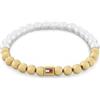 Tommy Hilfiger Jewelry Braccialetto di Perline da Donna in Oro Giallo con Perle di Vetro - 2780962