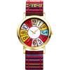 OIDEA Orologi rotondi analogici da donna: orologio da polso in stile boemo con quadrante numerico grande cinturino in vera pelle regali per il tempo libero per la mamma fidanzata, Stile A