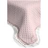 Lovely Shabby Trapuntino Matrimoniale Primaverile Mezza Stagione con Volant sui Bordi Stile SHABBY CHIC Rochelle CIPRIA PERLA AVORIO (CIPRIA)