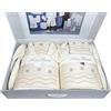 Tex family Completo Bagno in Spugna Ricamato Antico Barocco 14 Pezzi Idea Sposa