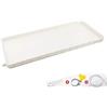 Generic Vaschetta Raccolta Condensa Condizionatore Vaschetta di Raccolta in Plastica PP5 in Un Unico Pezzo, Raccogli Condensa con Tubi di Scarico E Kit di Installazione(81.5 * 33 * 2.5cm)