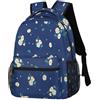 Pardick Elegante zaino margherite, blu navy zaino casual da viaggio per laptop zaino borse a tracolla, Margherite eleganti, 11.4(L) X 8(W) X 16(H) inch