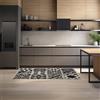 Floori Tappeto Cucina Cementine con Antiscivolo Arredo Classico Moderno Passatoia Cucina Ingresso Colori Moderni Arredo Salotto Camera Made in Italy (Nero, 57x85 cm)