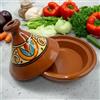 Generico Tajine XL 35 cm in Terracotta Dipinta a Mano - Pentola Tradizionale Marocchina/Tunisina + Ebook 0 1404251128