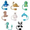 YSJCHEBS 8 Cappelli Di Paglia Con Animali, Cappelli Di Paglia Con Dinosauri Stanley Cup, Toppers Di Paglia Con Animali, Cappelli Di Paglia Con Animali, Accessori Per Tazze Stanley