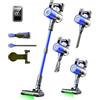 SculifyVita Aspirapolvere Senza Fili Potente 58KPA per Peli Animali, Scopa Elettrica con Anti-Groviglio, Luce LED, 60 Min, 2L, HEPA H13 AE580e
