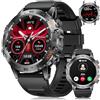 LIGE Orologio Smartwatch Uomo/1,45 ″ Amoled Smartwatch con Chiamate,530 mAh Batteria,IP68 Impermeabile Orologio Fitness con Monitor Frequenza Cardiaca/Sonno,100+ Modalità Sportive per Android iOS,Silice