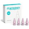 metapen Punte per Penna 4 Pezzi Compatibile con Apple Pencil 2 Gen/1 Gen/Pro,Logitech Stylus, metapen A8/A11/AIR 8/A14/D1/Punte per iPad Durevoli, Punte per Penna Altamente Sensibili