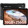 DOOGEE R08 Rugged Tablet 16GB (6+10GB) RAM+256GB ROM (2TB TF) Tablet PC Robusto 10.1 Pollici 7680mAh, Android 13 Tablet 13MP+5MP Fotocamera Octa Core, Dual SIM 4G LTE/5G WiFi/Face ID/OTG/GPS