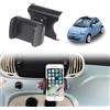 METYOUCAR Supporto per cellulare per Fiat 500 2016-2024 - Supporto rotante per cellulare da auto per iPhone, Android e smartphone universali (Clip/Stile A)