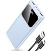 Coucur Power Bank 10000mAh, 22.5W Ricarica Rapida Powerbank per iPhone 16/15/14/13/12/11 Samsung Xiaomi etc, Leggero Caricatore Portatile con 3A USB-C Ingressi e Uscite Compatibile con Android iOS 2025