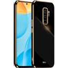 EASSGU [Telaio Elettrolitico Custodia per Samsung Galaxy S9 Plus (6.2 Inches) Cover Protettiva in Morbido Silicone TPU - Nero