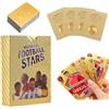 SKIKHN World Cup - Set di 55 carte da calcio, carte da calcio, per fan, bambini, adolescenti e adulti