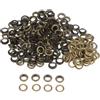 QUARKZMAN 300 Set Kit Occhielli in Metallo 10mm 2/5 Foro Occhielli per Teloni Piccolo Occhiello con Rondelle per Scarpe Vestiti Cintura Etichetta Borsa Tessuto Pelle Progetto, Bronzo