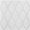 AMIGO Carta da Parati Autoadesiva Boho Argenteo e Bianco Staccabile e Facile Applicazione,per Soggiorno, Camera da Letto o Decorazioni Moderne 44x1000cm