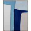 DRW Quadro Tela Stampato Astratto con Cornice PS Blu 80 x 5 x 100 cm, Medidas: 80x5x100cm