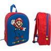 mybagstory Zaino Super Mario 3D - Bambino ragazzo 32 x 25,5 x 11 cm - Effetto rilievo - 1 scomparto con cerniera - Borsa scuola materna leggera e resistente, Mario - Rosso/Blu, enfant