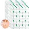 PEAKTOP 20 Benda Trasparente Impermeabile, 12x10CM Cerotti Elastici Di Fissaggio, Benda Pellicola Trasparente, Bendaggio Antiallergico Nastro Pellicola Medico Per Protezione Delle Ferite Sport, Bagno