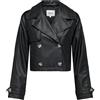 ONLY Onlamia Faux Leather Jacket CC Otw Giacca, Nero, M Donna