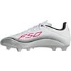 adidas F50 Messi Club Firm Multi Ground Football Boots, Scarpe da Calcio Unisex-Adulto, Cloud White/Lucid Red/Silver Metallic, 48 EU