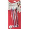 Camon Set Spazzolini Cani Doppia Testina Colorati