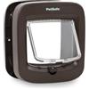 PetSafe Porta per Gatti Microchip - Gattaiola Esterna o Interna - Accesso RFID Multi-Utente per Fino a 40 Animali - Blocco a 4 Vie, Resistente alle Intemperie, Installazione Fai-da-te Facile - Marrone