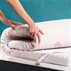 Flowen Topper Singolo 90x190 in Foam per Materasso Correttore Alto 6 cm con Rivestimento Sfoderabile e Lavabile Futon Top per Letto e Divano Letto per Massimo Comfort e Sonno Migliore