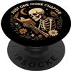 Cute Booktok Book Lover Design Women Gir Just One More Chapter Book Lover Bookish Reading Skeleton PopSockets PopGrip Adesivo