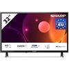 Sharp 32FA2E TV 32 LED HD, DVB-T/T2/C/S/S2, 3 porte HDMI, 2 porte USB, Dolby Audio