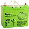 Master U-Power U-Power - Batería piombo AGM Sigillata 35Ah 12V - Terminale a vite metrico M6