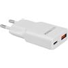 MAXTRACK Caricatore rapido MQ2L - 2 porte USB-C & USB-A, 30 W, tecnologia GaN, PD 30 W & QC 3.0, ultra piatto 1,5 cm