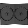 MediaRange Custodia Doppia Nera 14mm in plastica per DVD o CD custodie Doppie Nere BOX12
