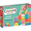 Clementoni Gadget - Baby Clementoni Clemmy Confezione 10 Mattoncini Made In Italy - Clement