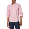 Brooks Brothers Camicia Sportiva Venerd da Uomo a Maniche Lunghe in Popeline Tinta Unita, Rosso Chiaro., XL