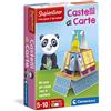 Clementoni Sapientino - Castelli di Carte, Mazzo di 80 Tessere per Creare Composizioni in Equilibrio, Bambini 5-10 Anni, Stimola Concentrazione e Manualità, Lingua Italiana, Made in Italy, 16241