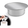 FINELYCR Coperchio del Foro per Camino, 100 mm Copertura per Tubo di Fumo in Acciaio Inox, Coperchio del Tubo Della Stufa, Adatto per la Maggior Parte dei Tubi del Forno