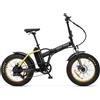 ARGENTO Fat-EBike MINI MAX - Bicicletta Elettrica 250W 36v, 60Nm di Potenza, Ruote da 20", Freno Disco Meccanico - Colore Giallo