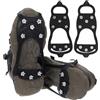 Abeillo, punte per scarpe in acciaio inox, antiscivolo, scarpe da neve e ghiaccio, artigli per scarpe, ramponi, punte per scarpe invernali, accessori per uomo e donna (L,39-44)