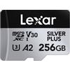 256GB Lexar MicroSDXC Silver Plus A2 V30 - 933062
