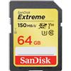 SANDISK SECURE DIGITAL EXTREME 150 MB/s 64GB 3100821